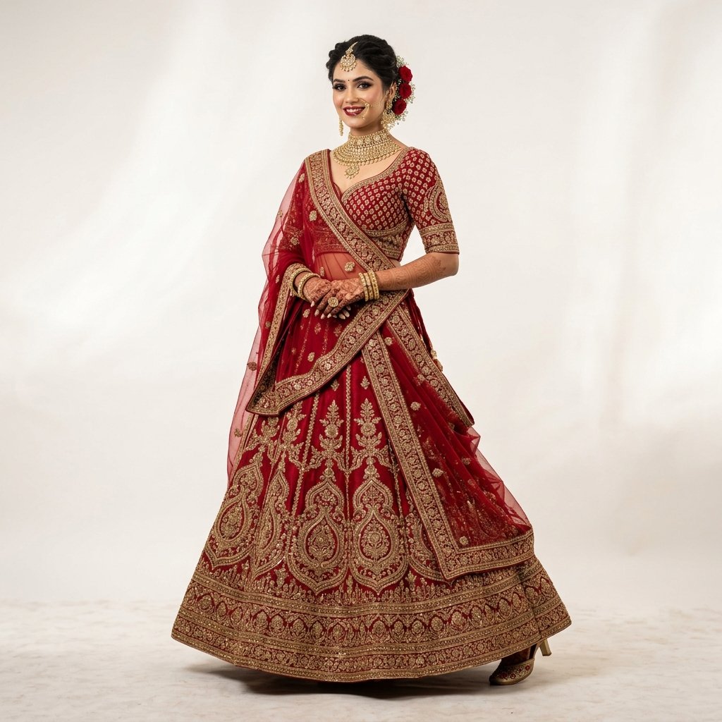Crimson Heritage Lehenga